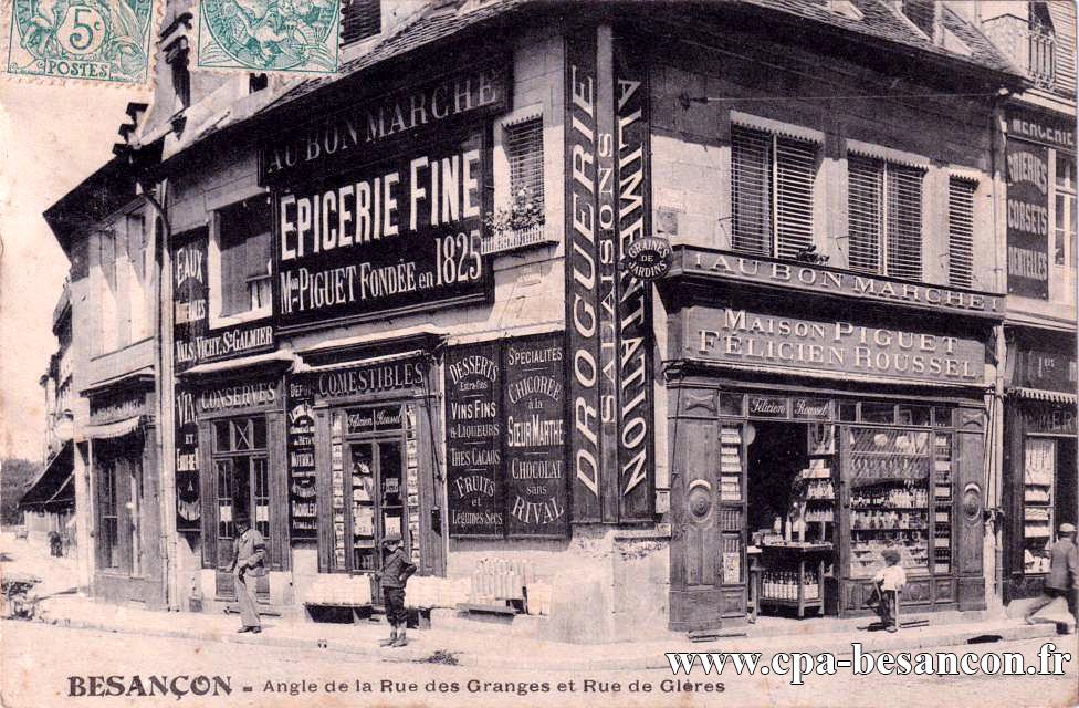 BESANÇON - Angle de la Rue des Granges et Rue de Glères